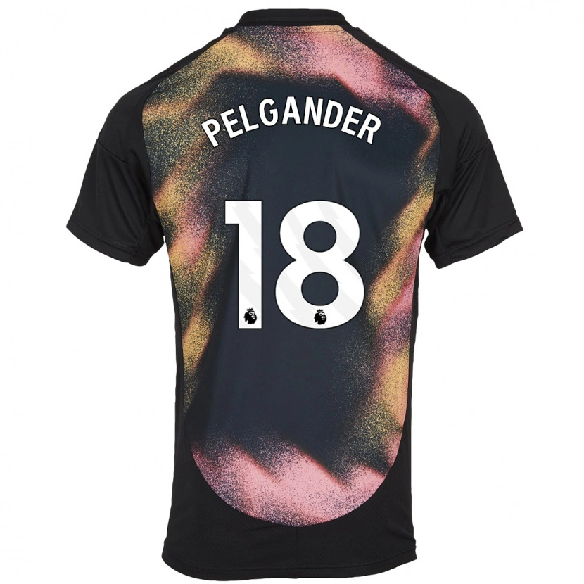 Danxen Dames Emilia Pelgander #18 Zwart Wit Uitshirt Uittenue 2024/25 T-Shirt
