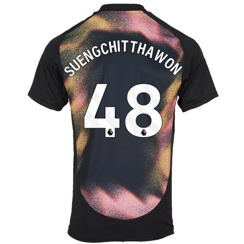 Danxen Dames Thanawat Suengchitthawon #48 Zwart Wit Uitshirt Uittenue 2024/25 T-Shirt