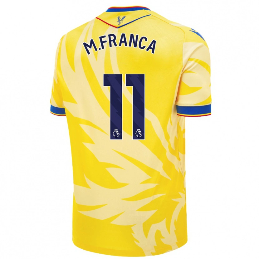 Danxen Dames Matheus França #11 Geel Uitshirt Uittenue 2024/25 T-Shirt
