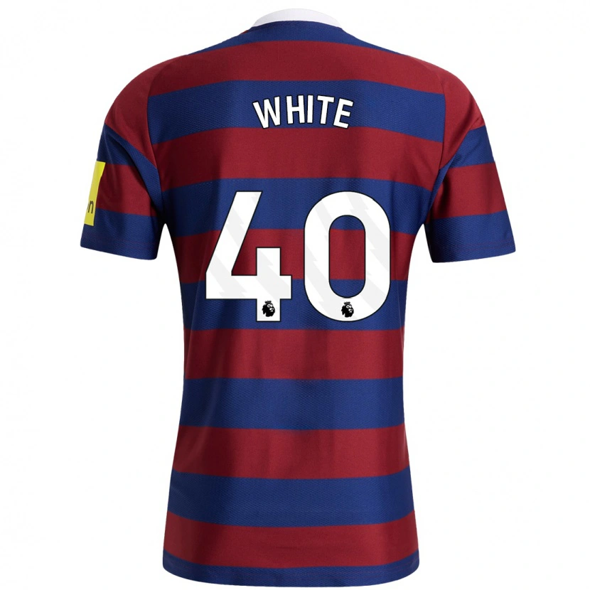 Danxen Dames Joe White #40 Bordeauxrood Marineblauw Uitshirt Uittenue 2024/25 T-Shirt