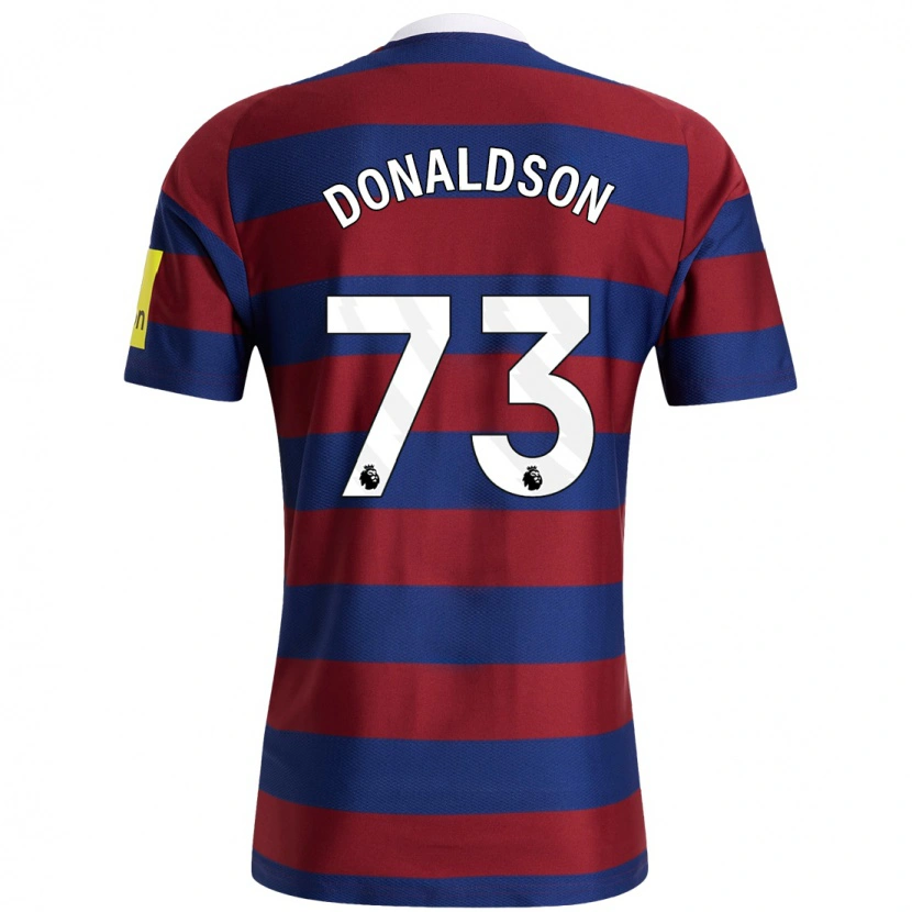 Danxen Dames Josh Donaldson #73 Bordeauxrood Marineblauw Uitshirt Uittenue 2024/25 T-Shirt