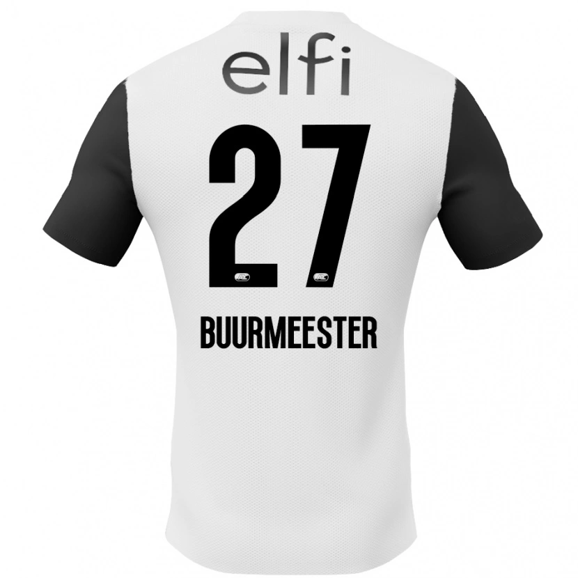 Danxen Dames Zico Buurmeester #27 Wit Zwart Uitshirt Uittenue 2024/25 T-Shirt