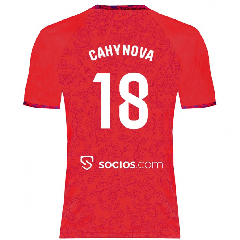 Danxen Dames Klara Cahynova #18 Rood Uitshirt Uittenue 2024/25 T-Shirt