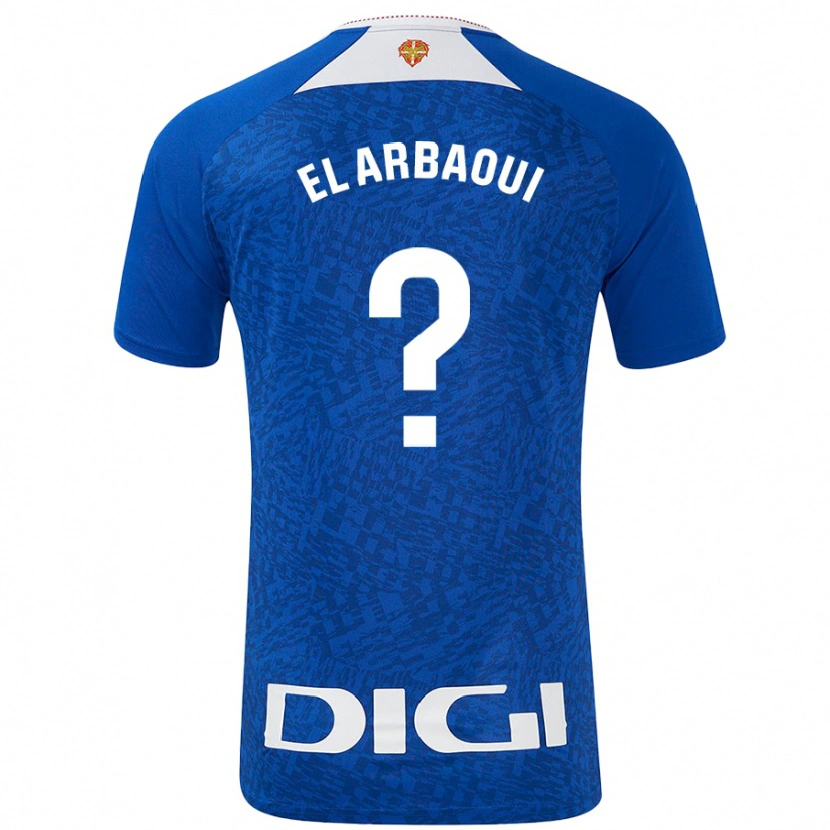 Danxen Dames Ilyas El Arbaoui #0 Koningsblauw Uitshirt Uittenue 2024/25 T-Shirt