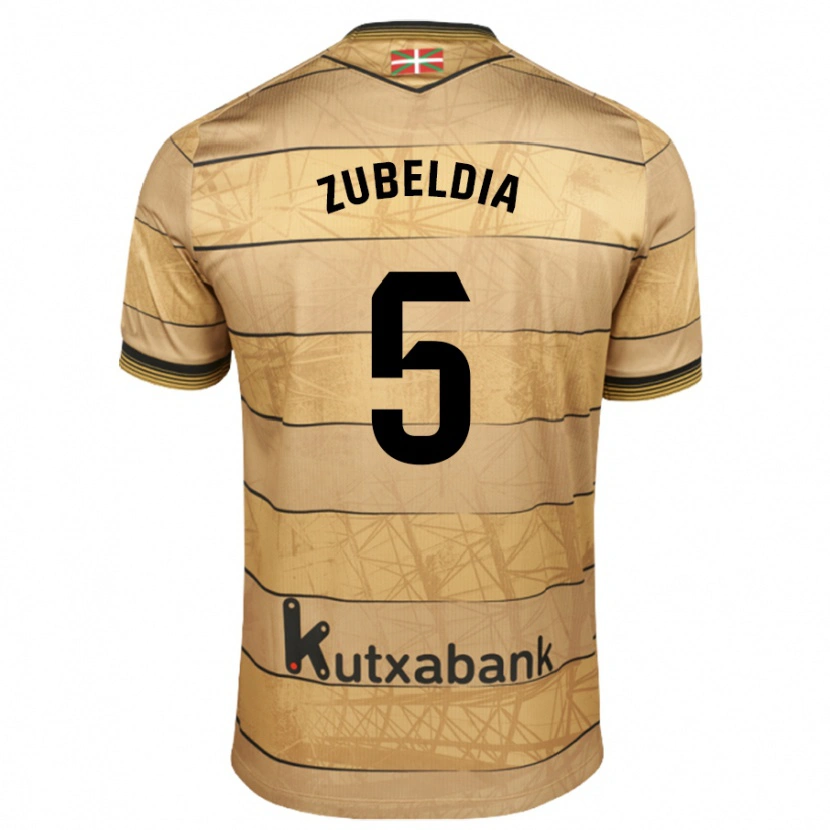 Danxen Dames Igor Zubeldia #5 Bruin Uitshirt Uittenue 2024/25 T-Shirt