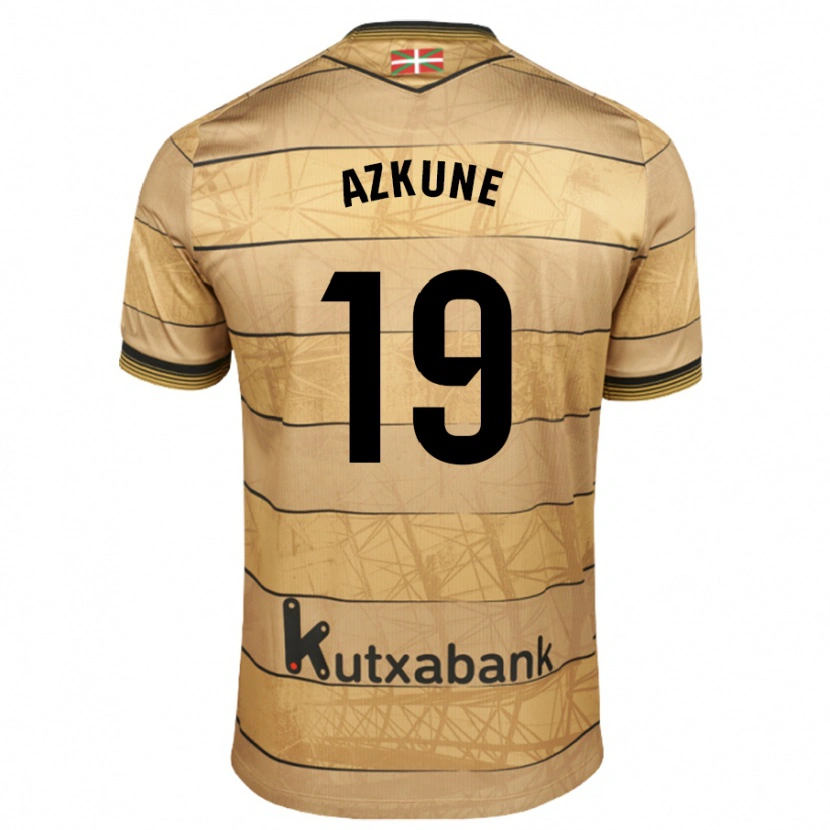 Danxen Dames Ekain Azkune #19 Bruin Uitshirt Uittenue 2024/25 T-Shirt