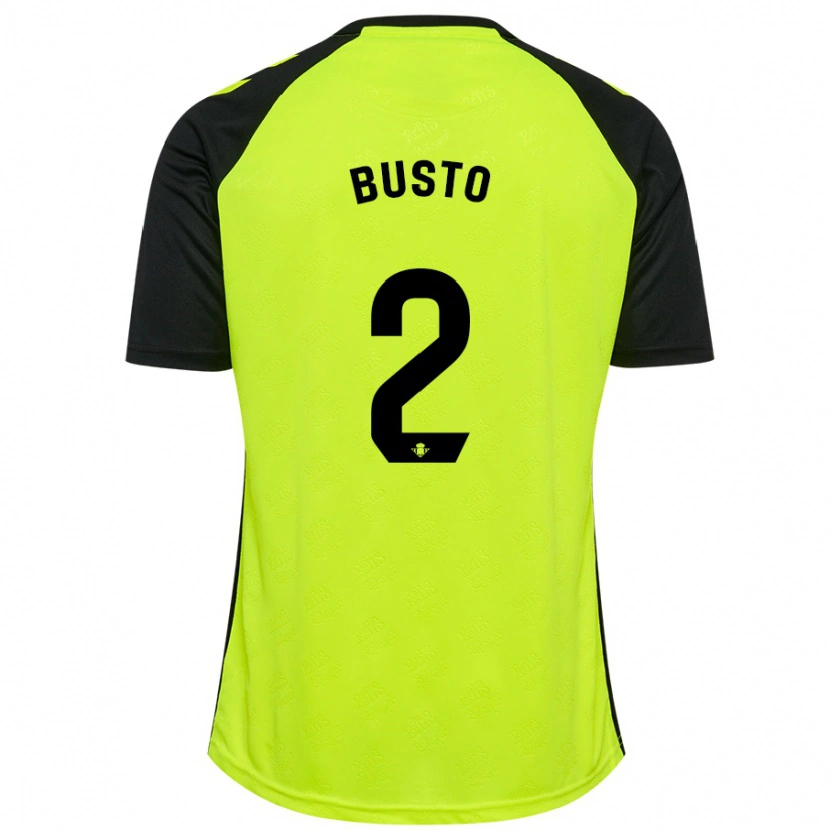 Danxen Dames Pablo Busto #2 Fluorescerend Geel Zwart Uitshirt Uittenue 2024/25 T-Shirt
