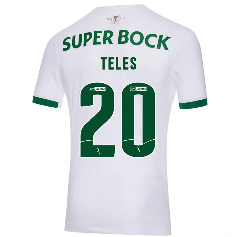 Danxen Dames Ana Teles #20 Wit Groen Uitshirt Uittenue 2024/25 T-Shirt