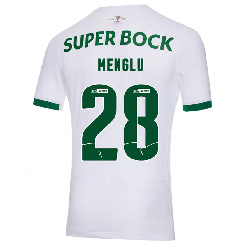 Danxen Dames Shen Menglu #28 Wit Groen Uitshirt Uittenue 2024/25 T-Shirt