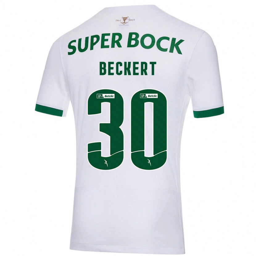 Danxen Dames Carolina Beckert #30 Wit Groen Uitshirt Uittenue 2024/25 T-Shirt