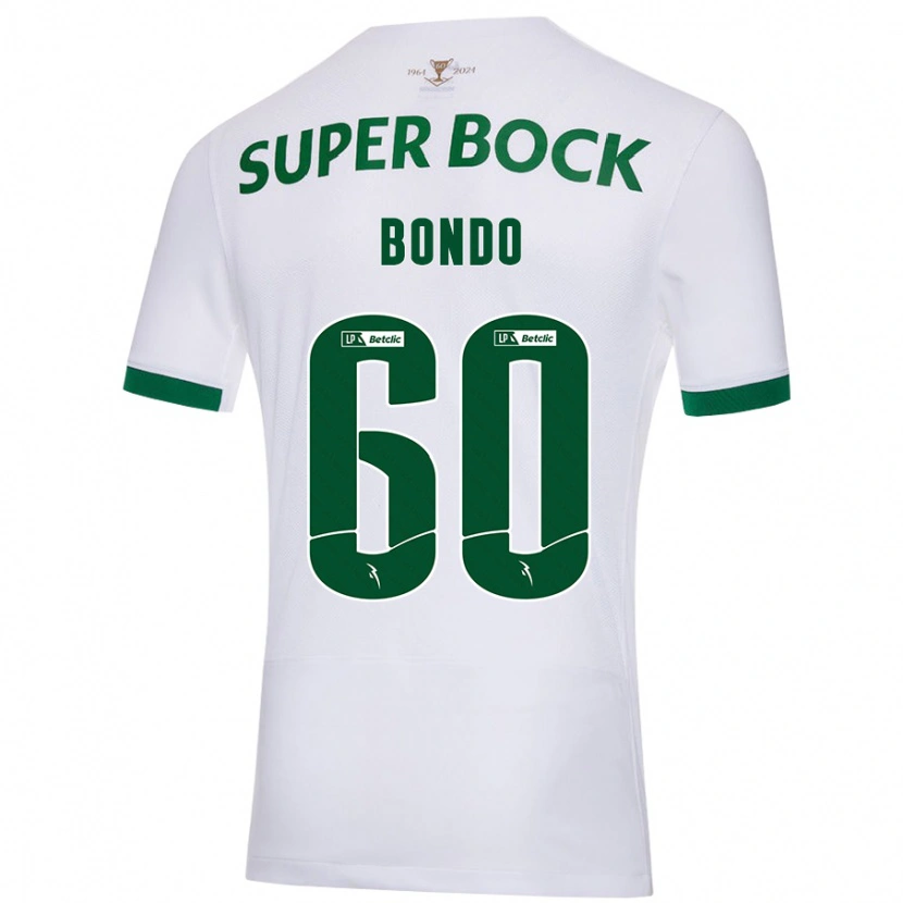 Danxen Dames Pedro Bondo #60 Wit Groen Uitshirt Uittenue 2024/25 T-Shirt