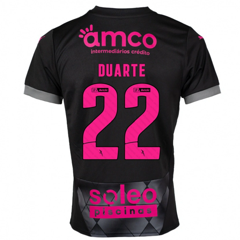 Danxen Dames Vânia Duarte #22 Zwart Roze Uitshirt Uittenue 2024/25 T-Shirt