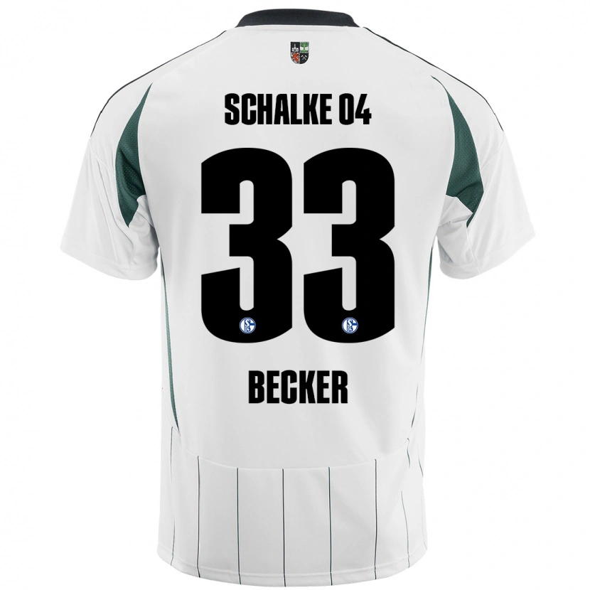 Danxen Dames Vitalie Becker #33 Wit Groen Uitshirt Uittenue 2024/25 T-Shirt