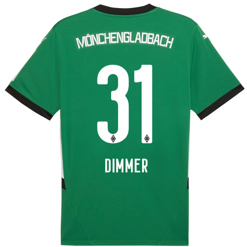 Danxen Dames Florian Dimmer #31 Groen Wit Uitshirt Uittenue 2024/25 T-Shirt