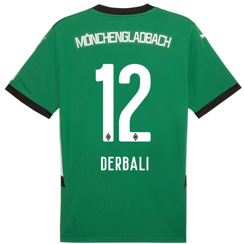Danxen Dames Louisa Derbali #12 Groen Wit Uitshirt Uittenue 2024/25 T-Shirt