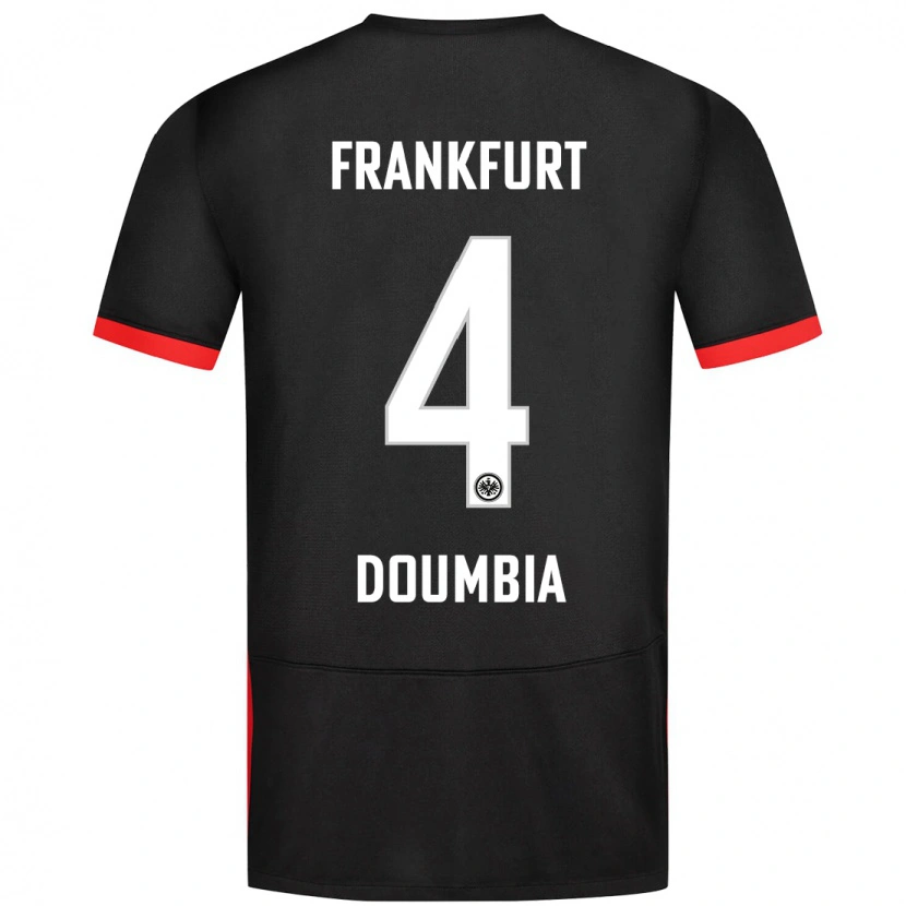 Danxen Dames Fousseny Doumbia #4 Zwart Uitshirt Uittenue 2024/25 T-Shirt