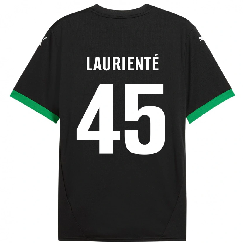 Danxen Kinderen Armand Laurienté #45 Zwart Donkergroen Thuisshirt Thuistenue 2024/25 T-Shirt