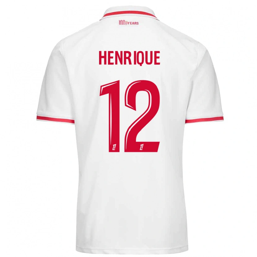Danxen Kinderen Caio Henrique #12 Wit Rood Thuisshirt Thuistenue 2024/25 T-Shirt