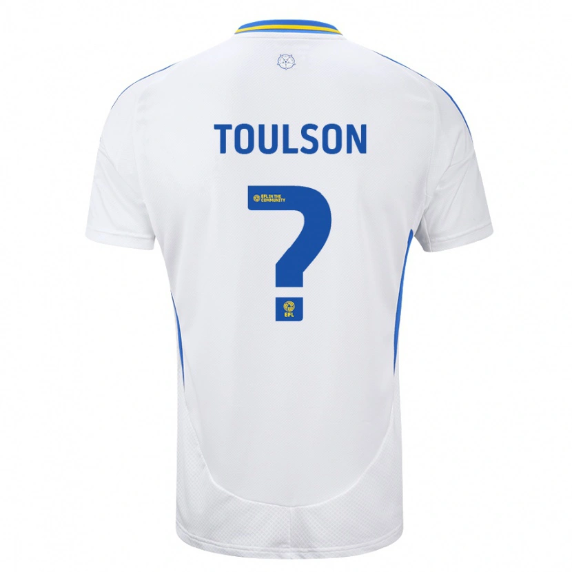 Danxen Kinderen Daniel Toulson #0 Wit Blauw Thuisshirt Thuistenue 2024/25 T-Shirt