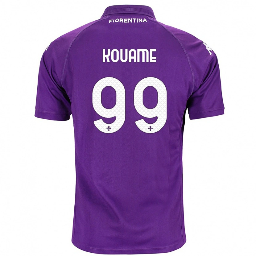 Danxen Kinderen Christian Kouamé #99 Paars Thuisshirt Thuistenue 2024/25 T-Shirt