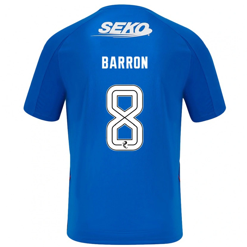 Danxen Kinderen Connor Barron #8 Donkerblauw Thuisshirt Thuistenue 2024/25 T-Shirt