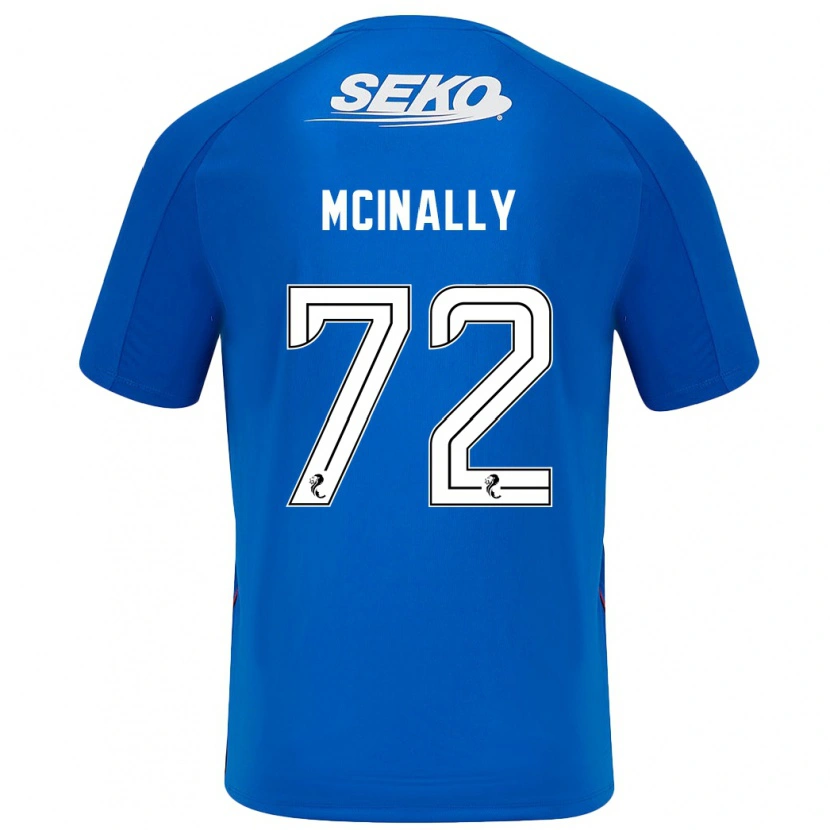Danxen Kinderen Darren Mcinally #72 Donkerblauw Thuisshirt Thuistenue 2024/25 T-Shirt