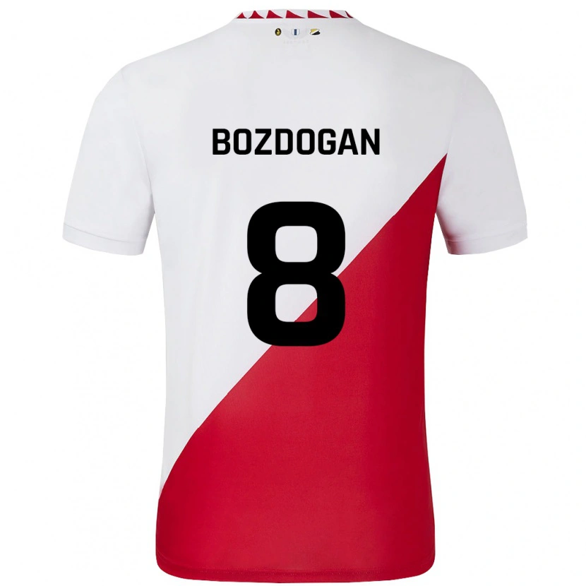 Danxen Kinderen Can Bozdogan #8 Wit Rood Thuisshirt Thuistenue 2024/25 T-Shirt