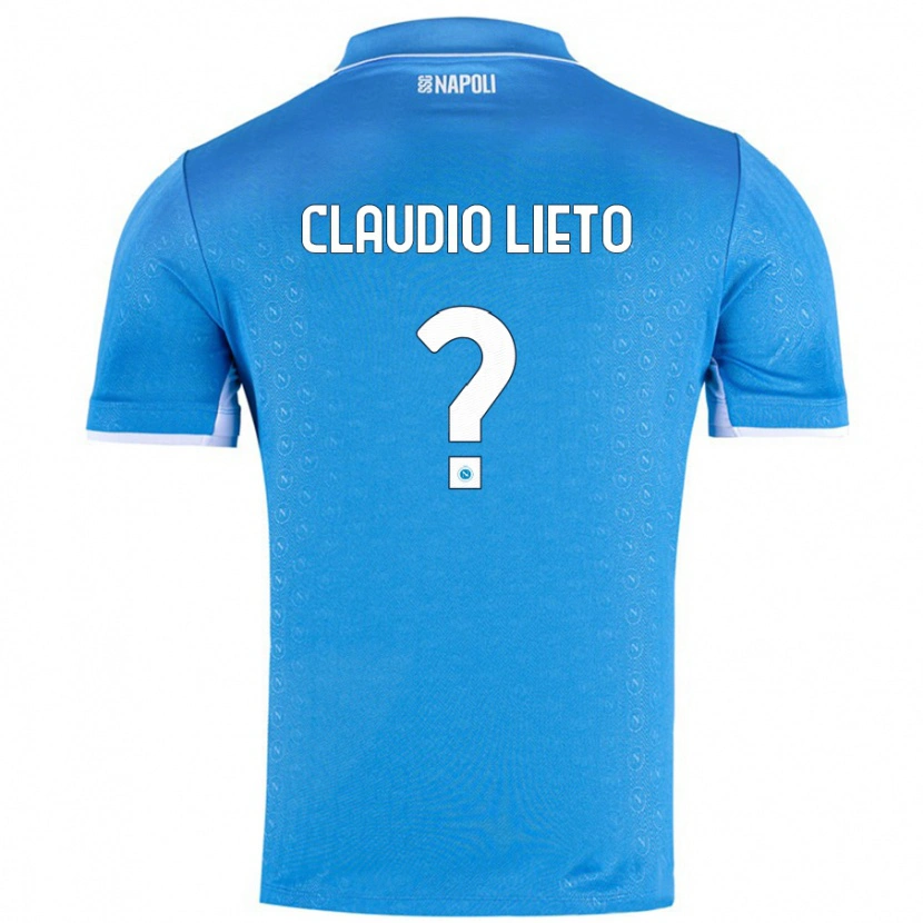 Danxen Kinderen Claudio Lieto #0 Hemelsblauw Thuisshirt Thuistenue 2024/25 T-Shirt