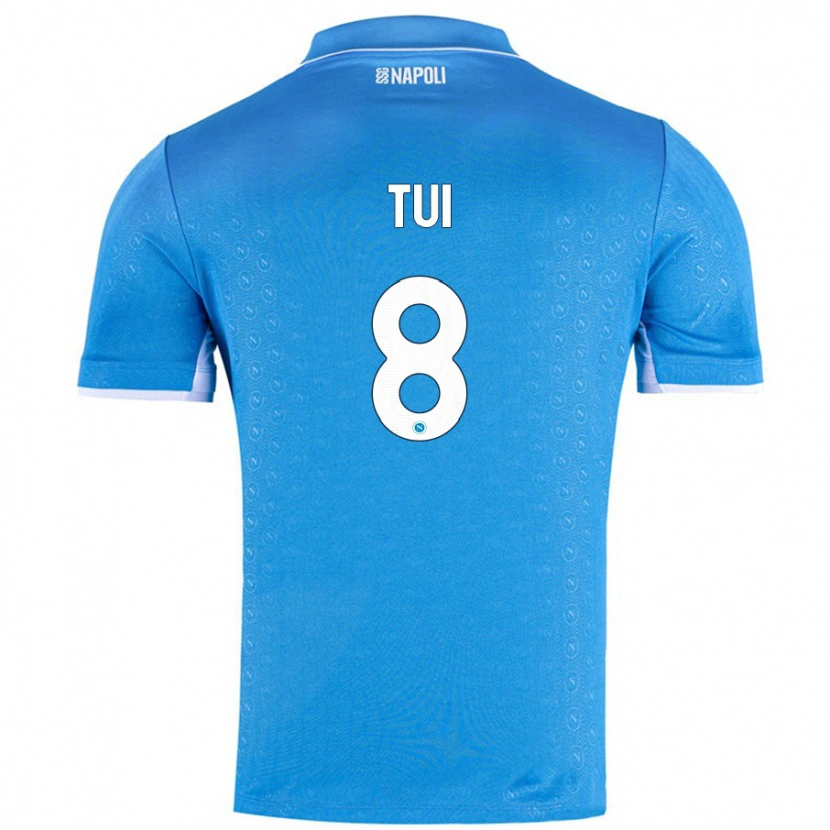 Danxen Kinderen Sara Tui #8 Hemelsblauw Thuisshirt Thuistenue 2024/25 T-Shirt