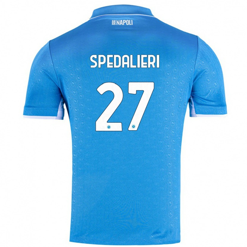 Danxen Kinderen Johnatan Andrea Spedalieri #27 Hemelsblauw Thuisshirt Thuistenue 2024/25 T-Shirt