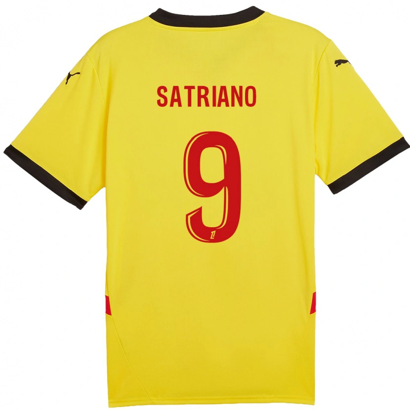 Danxen Kinderen Martín Satriano #9 Geel Rood Thuisshirt Thuistenue 2024/25 T-Shirt