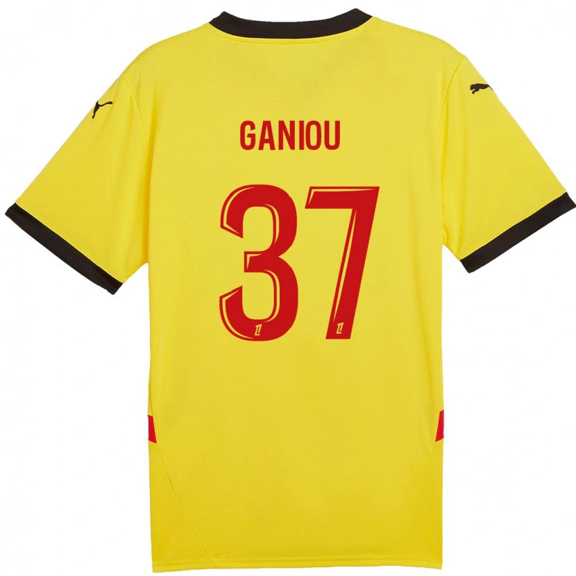 Danxen Kinderen Ismaëlo Ganiou #37 Geel Rood Thuisshirt Thuistenue 2024/25 T-Shirt