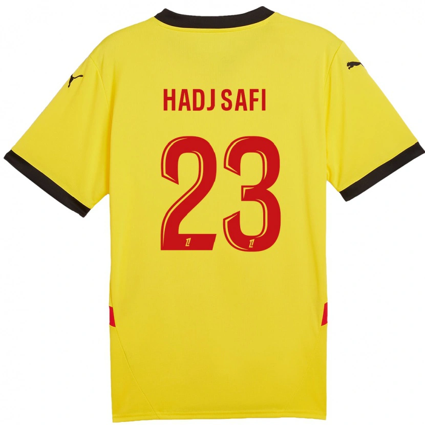 Danxen Kinderen Souhina Hadj Safi #23 Geel Rood Thuisshirt Thuistenue 2024/25 T-Shirt