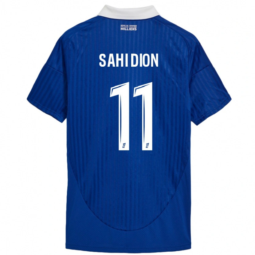 Danxen Kinderen Moïse Sahi Dion #11 Blauw Wit Thuisshirt Thuistenue 2024/25 T-Shirt