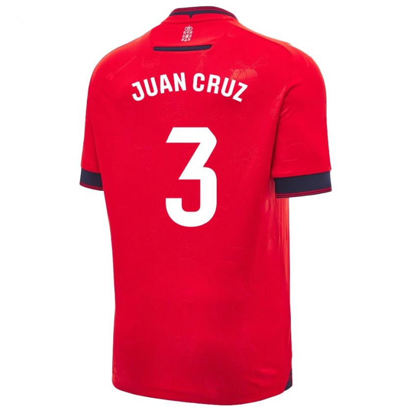 Danxen Kinderen Juan Cruz #3 Rood Wit Thuisshirt Thuistenue 2024/25 T-Shirt