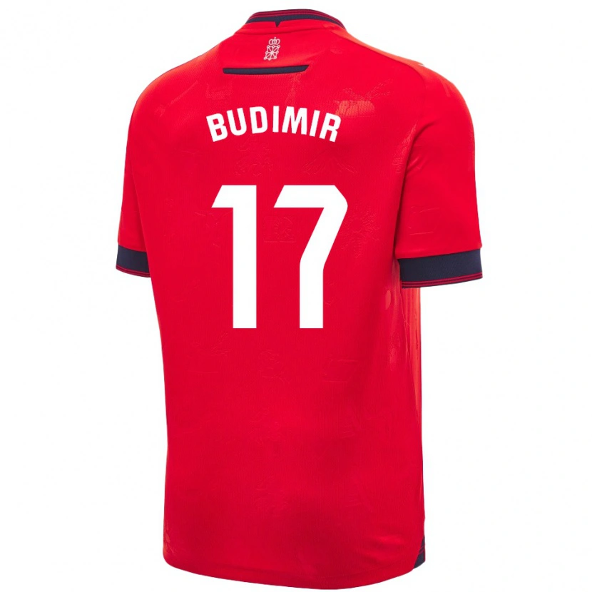 Danxen Kinderen Ante Budimir #17 Rood Wit Thuisshirt Thuistenue 2024/25 T-Shirt