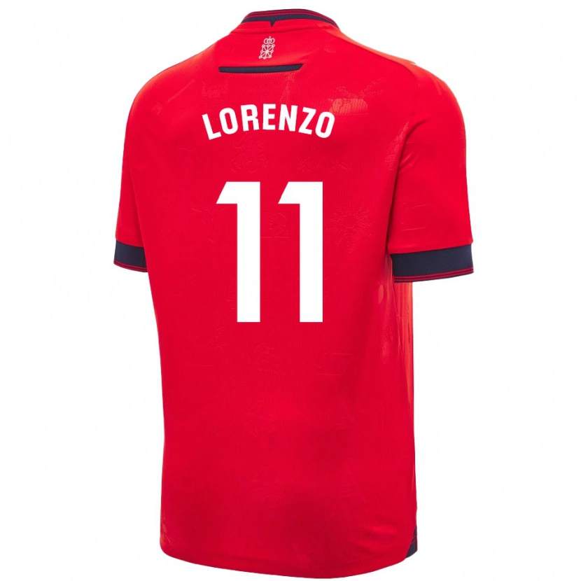Danxen Kinderen Nowend Lorenzo #11 Rood Wit Thuisshirt Thuistenue 2024/25 T-Shirt