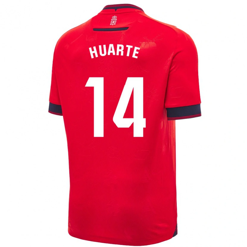 Danxen Kinderen Xabi Huarte #14 Rood Wit Thuisshirt Thuistenue 2024/25 T-Shirt