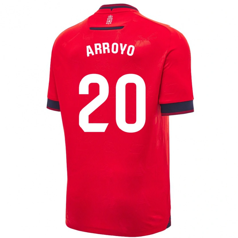 Danxen Kinderen Roberto Arroyo #20 Rood Wit Thuisshirt Thuistenue 2024/25 T-Shirt