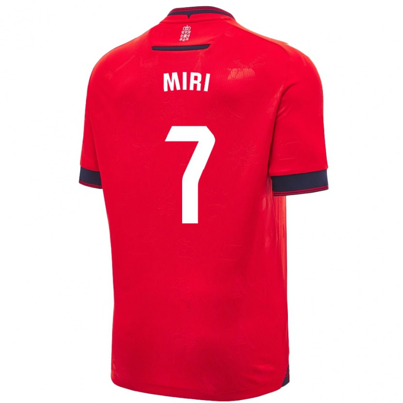 Danxen Kinderen Miriam Rivas Pinto #7 Rood Wit Thuisshirt Thuistenue 2024/25 T-Shirt