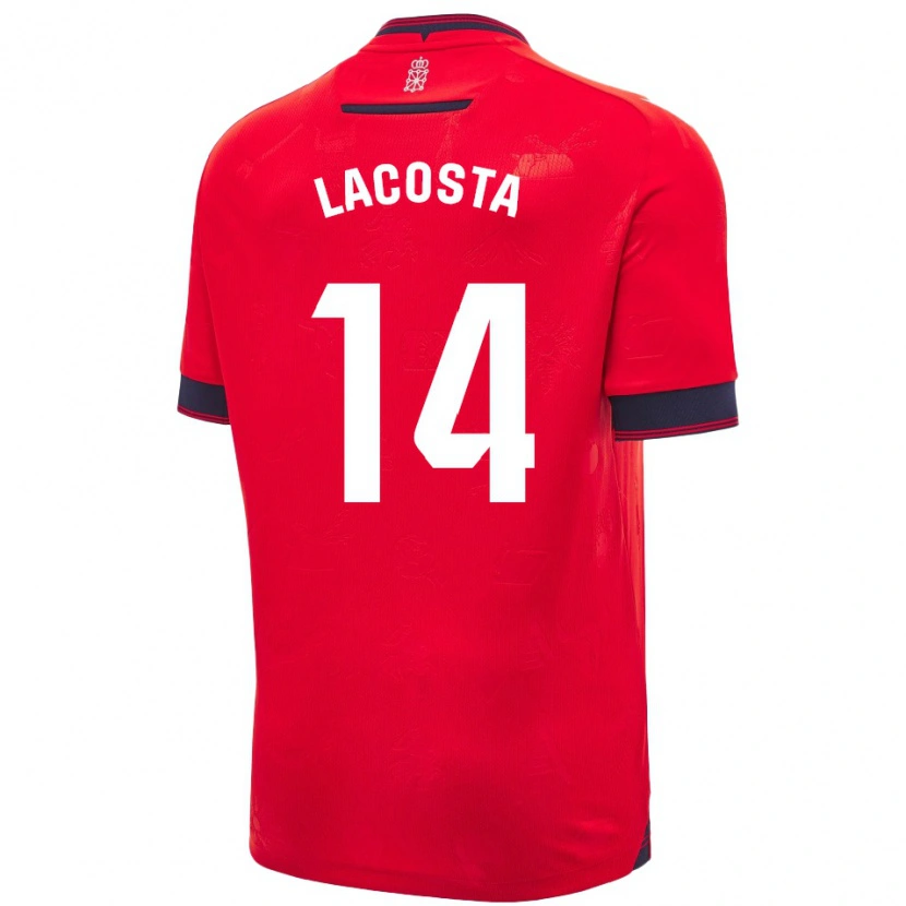 Danxen Kinderen Iara Lacosta Sanchez #14 Rood Wit Thuisshirt Thuistenue 2024/25 T-Shirt