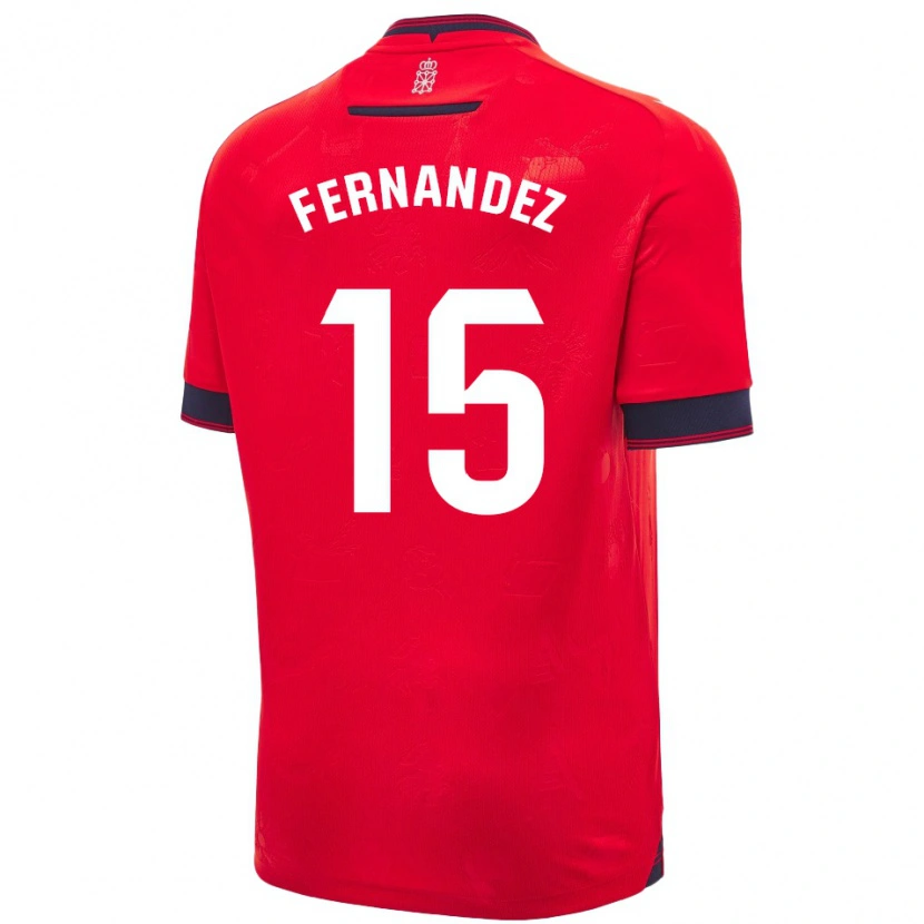 Danxen Kinderen Leyre Fernández Sánchez #15 Rood Wit Thuisshirt Thuistenue 2024/25 T-Shirt