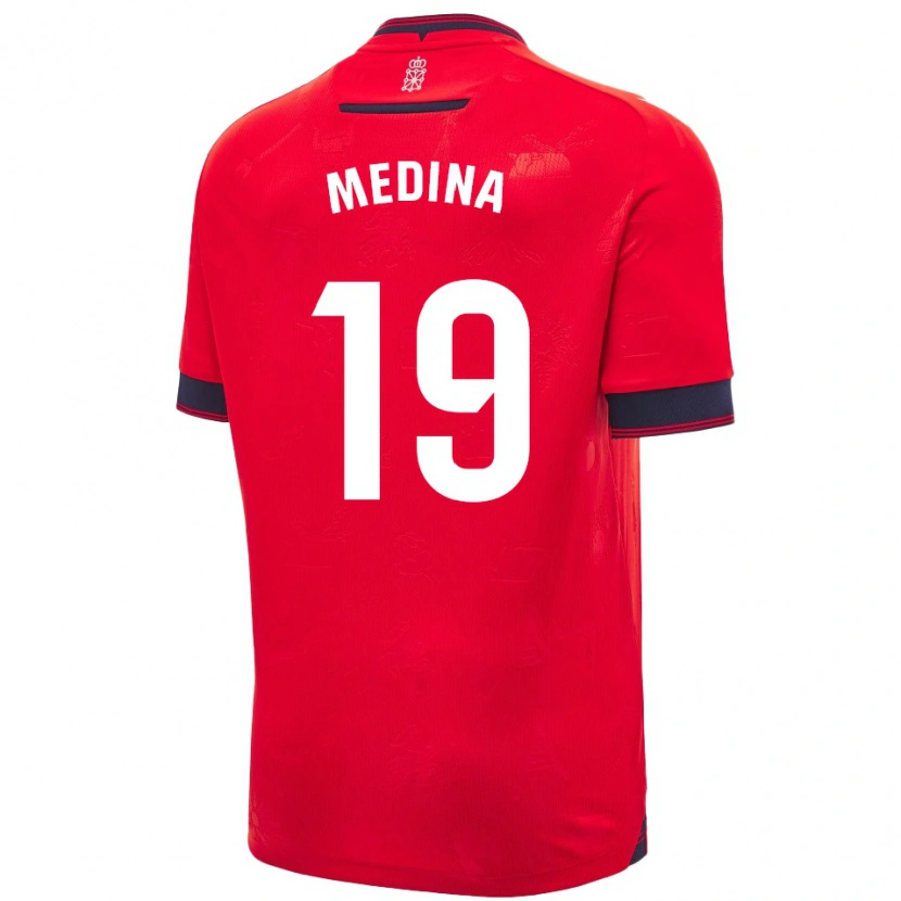 Danxen Kinderen Arantxa Medina Torreblanca #19 Rood Wit Thuisshirt Thuistenue 2024/25 T-Shirt