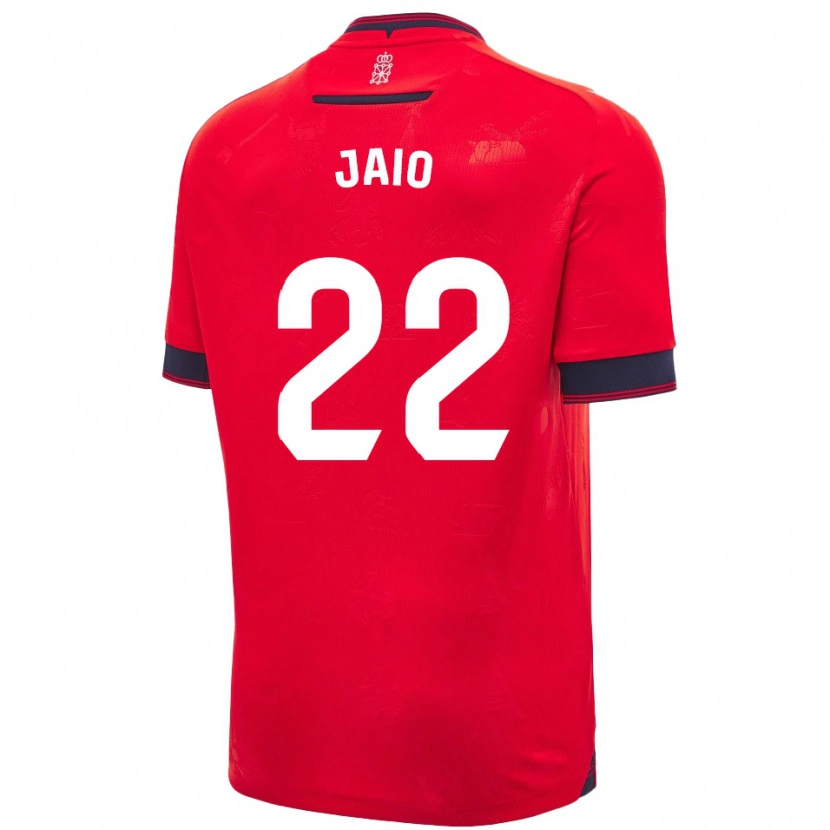 Danxen Kinderen Jaione Larraiotz Senosiain #22 Rood Wit Thuisshirt Thuistenue 2024/25 T-Shirt