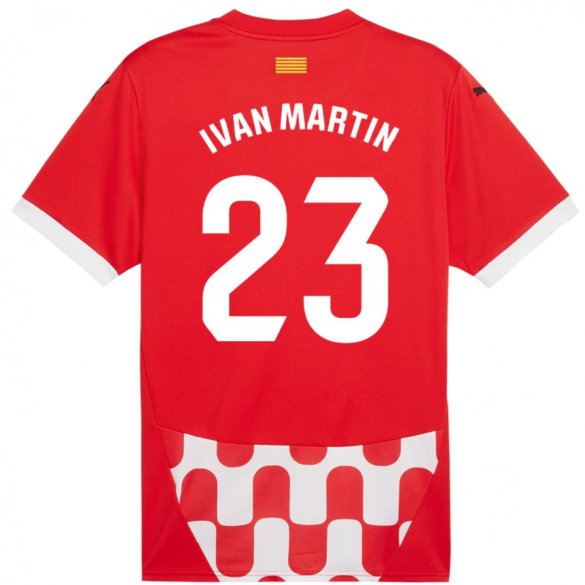Danxen Kinderen Iván Martín #23 Rood Wit Thuisshirt Thuistenue 2024/25 T-Shirt