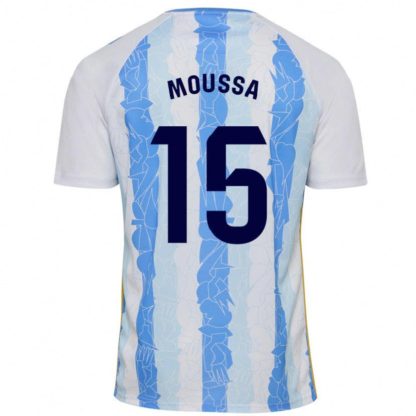 Danxen Kinderen Moussa Diarra #15 Wit Blauw Thuisshirt Thuistenue 2024/25 T-Shirt