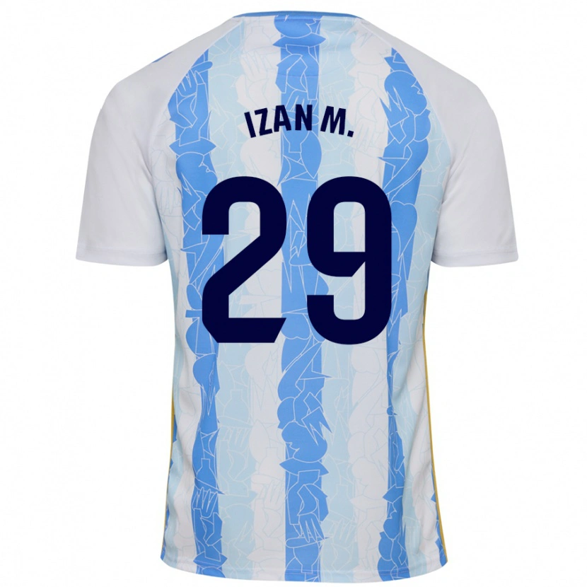 Danxen Kinderen Izan Merino #29 Wit Blauw Thuisshirt Thuistenue 2024/25 T-Shirt