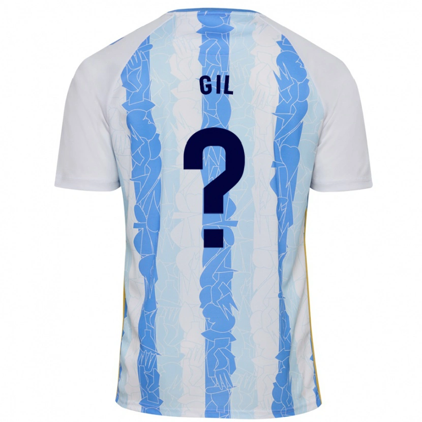 Danxen Kinderen José Gil #0 Wit Blauw Thuisshirt Thuistenue 2024/25 T-Shirt