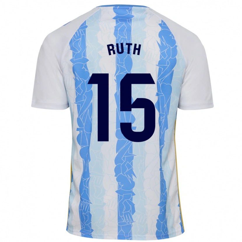 Danxen Kinderen Ruth #15 Wit Blauw Thuisshirt Thuistenue 2024/25 T-Shirt