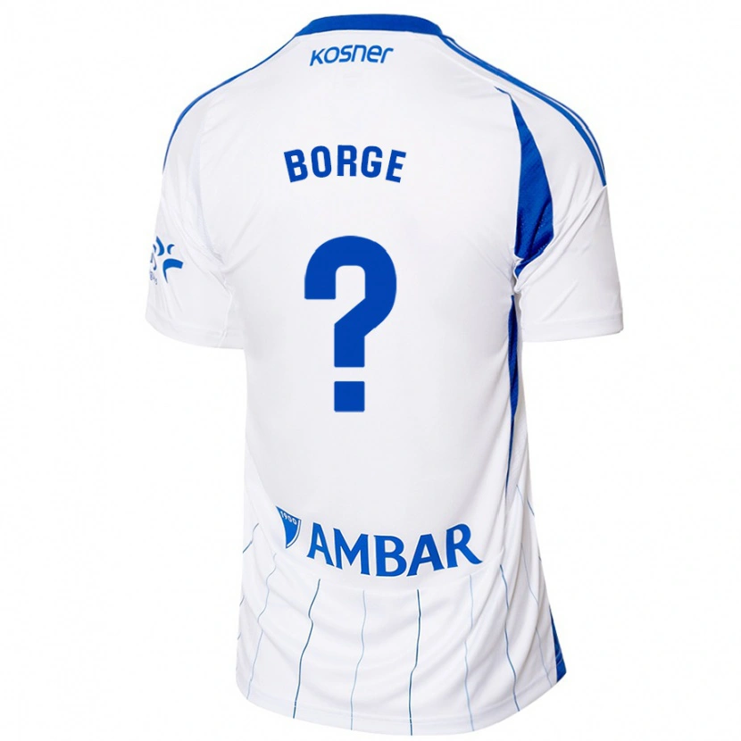Danxen Kinderen Andrés Borge #0 Rood Wit Thuisshirt Thuistenue 2024/25 T-Shirt